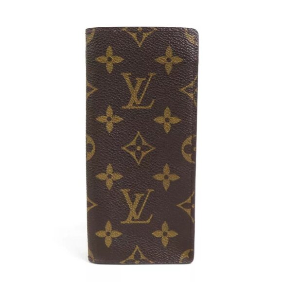 Auth LOUIS VUITTON Monogram Glasses Case Brown - Picture 1 of 9
